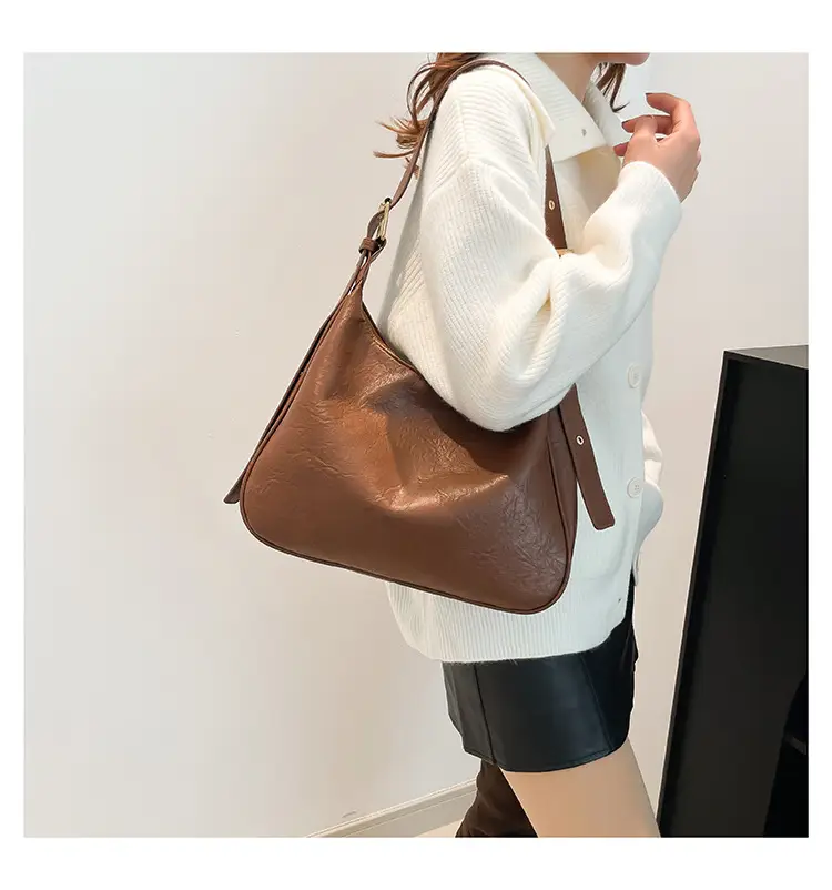 Brown Korean Style Large Capacity Commuter Tote Bag — feature 25