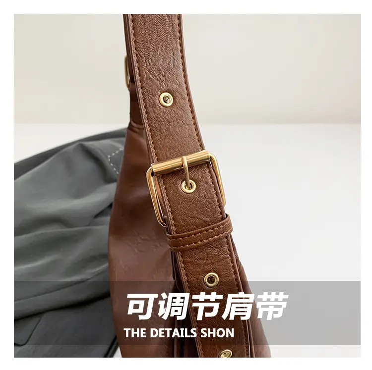 Brown Korean Style Large Capacity Commuter Tote Bag — feature 4