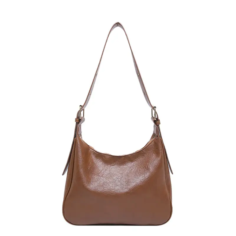 Brown Korean Style Large Capacity Commuter Tote Bag - Image 2