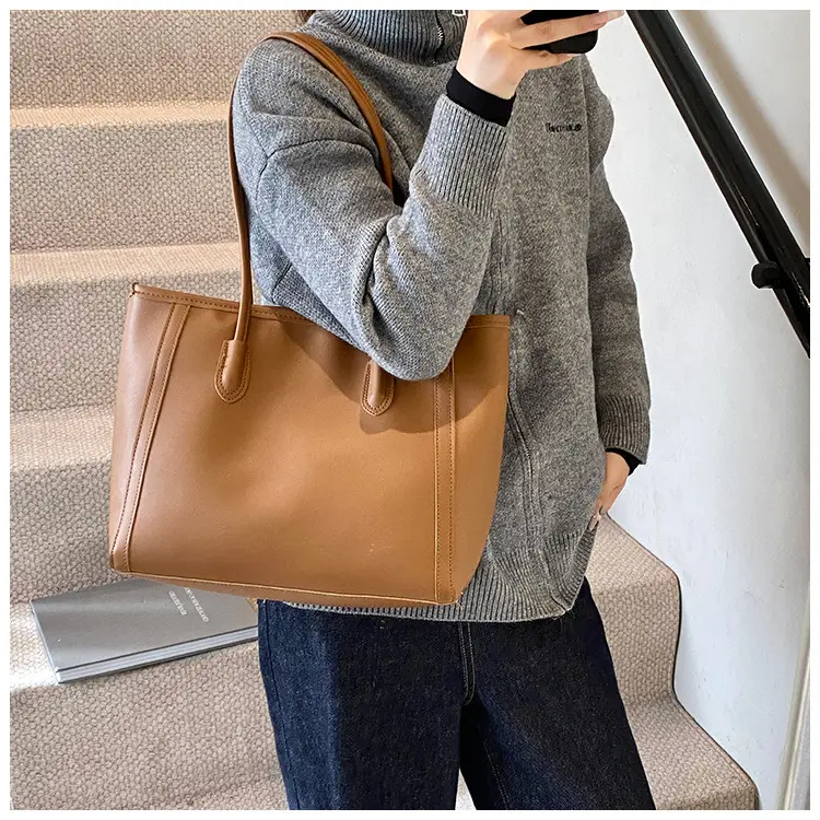 Vintage Tan Shoulder Bag for Women 2024 New Style — feature 11