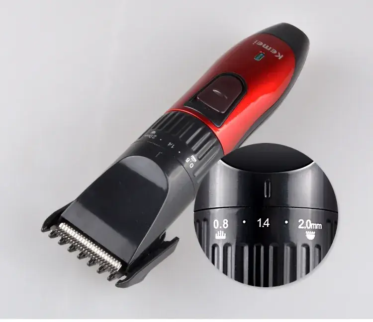 Professional Electric Hair Clipper KM-730 Red Black — feature 5