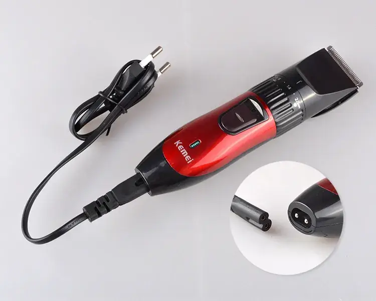 Professional Electric Hair Clipper KM-730 Red Black — feature 7