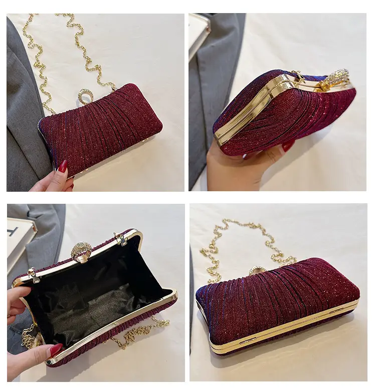 Black Sparkly Crossbody Clutch Bag for Women — feature 12