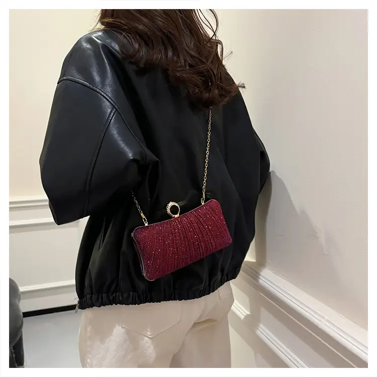 Black Sparkly Crossbody Clutch Bag for Women — feature 23