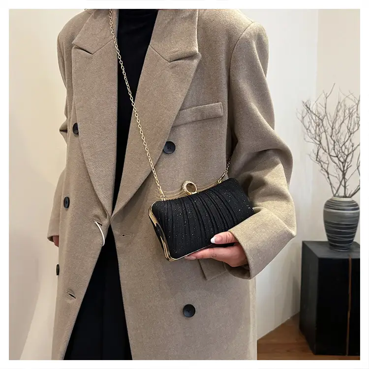 Black Sparkly Crossbody Clutch Bag for Women — feature 27
