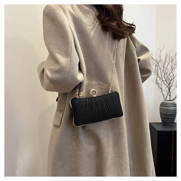 Black Sparkly Crossbody Clutch Bag for Women — feature 28