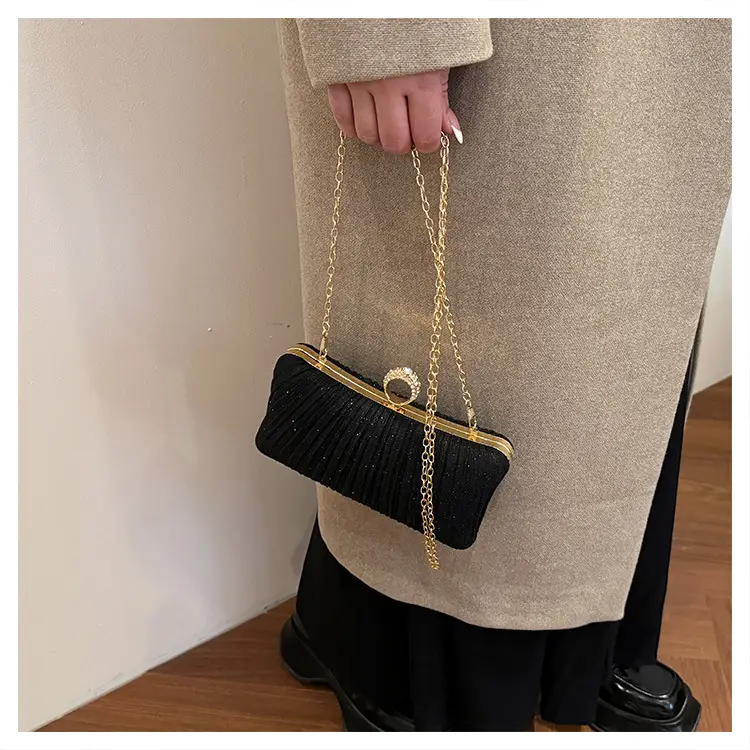 Black Sparkly Crossbody Clutch Bag for Women — feature 30