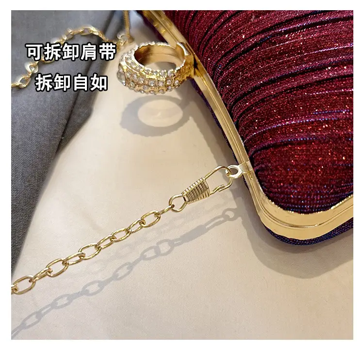 Black Sparkly Crossbody Clutch Bag for Women — feature 8