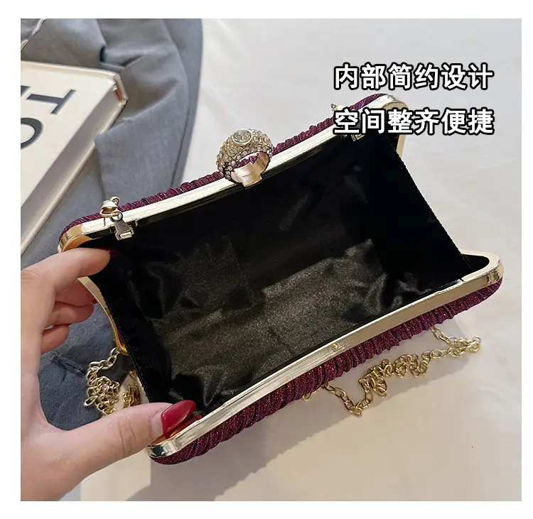 Black Sparkly Crossbody Clutch Bag for Women — feature 9