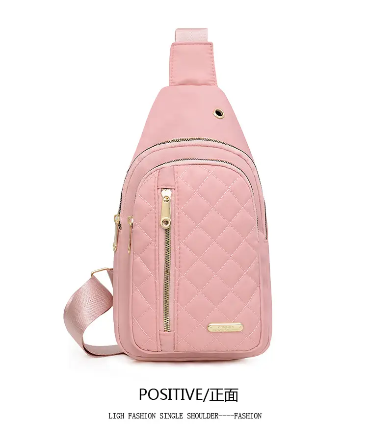 Red Quilted Shoulder Crossbody Bag with Data Holes — feature 10