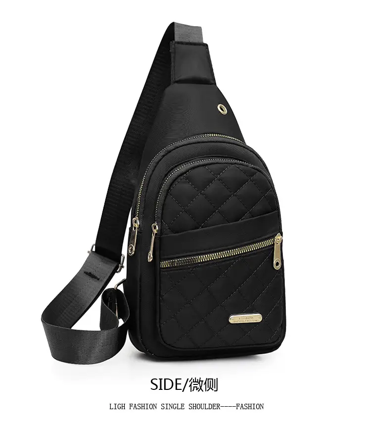 Red Quilted Shoulder Crossbody Bag with Data Holes — feature 17