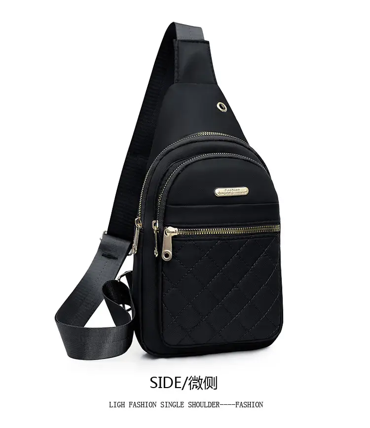Red Quilted Shoulder Crossbody Bag with Data Holes — feature 18