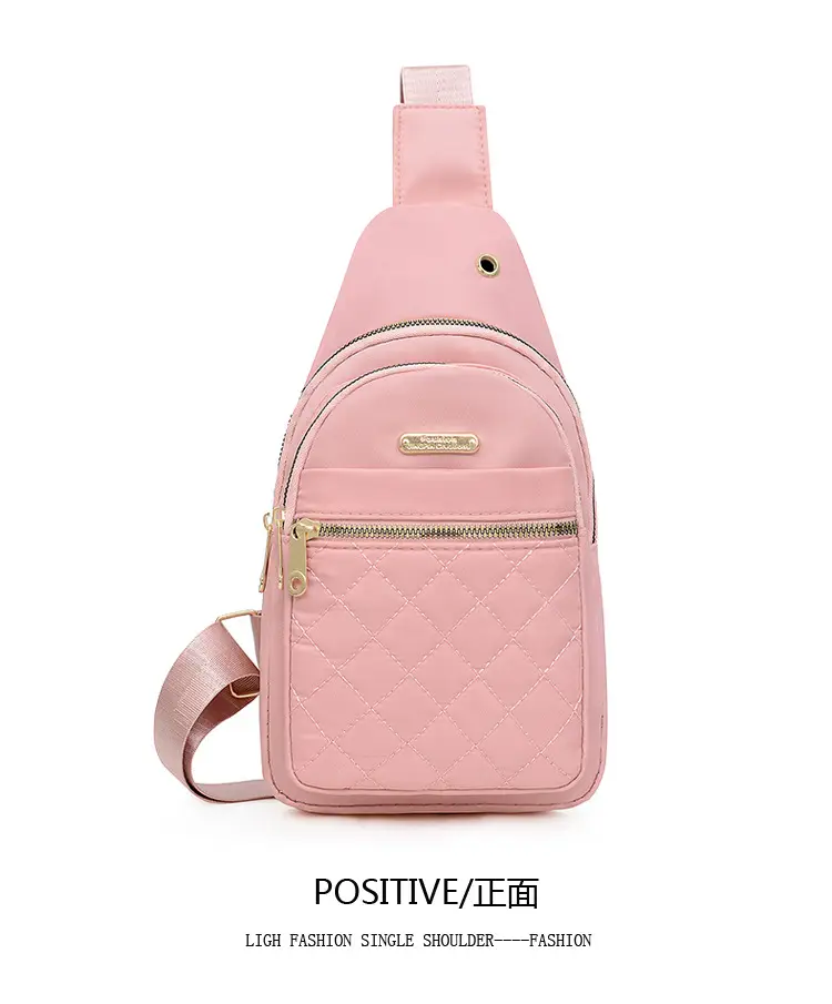 Red Quilted Shoulder Crossbody Bag with Data Holes — feature 22