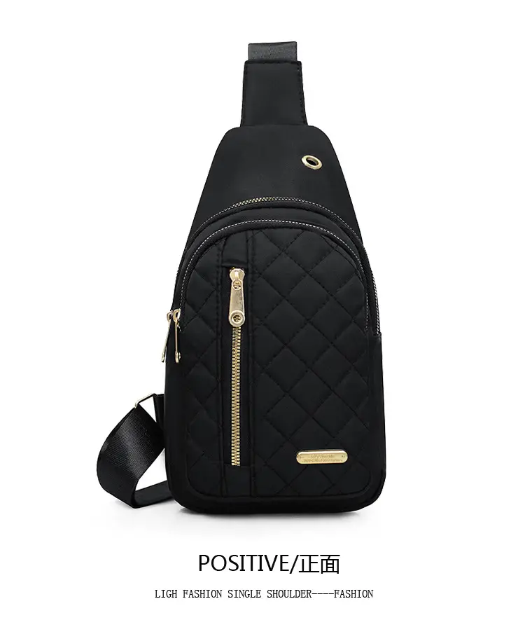 Red Quilted Shoulder Crossbody Bag with Data Holes — feature 29