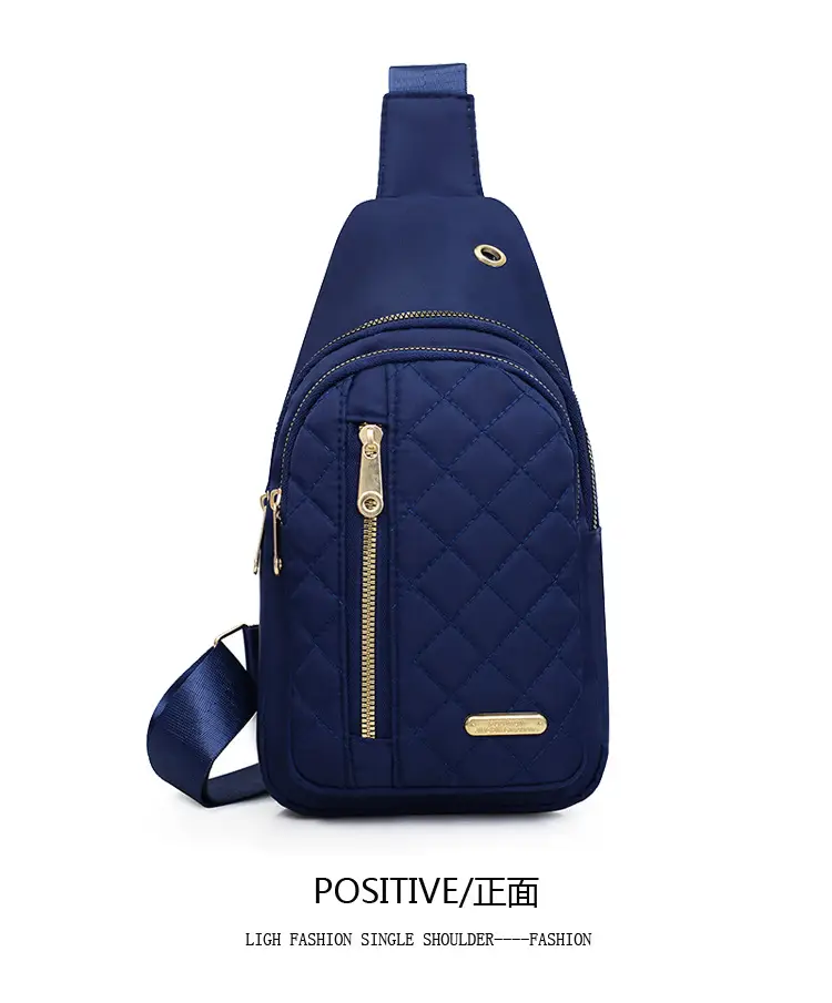 Red Quilted Shoulder Crossbody Bag with Data Holes — feature 35