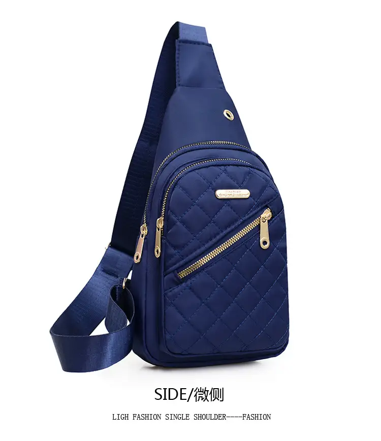 Red Quilted Shoulder Crossbody Bag with Data Holes — feature 45