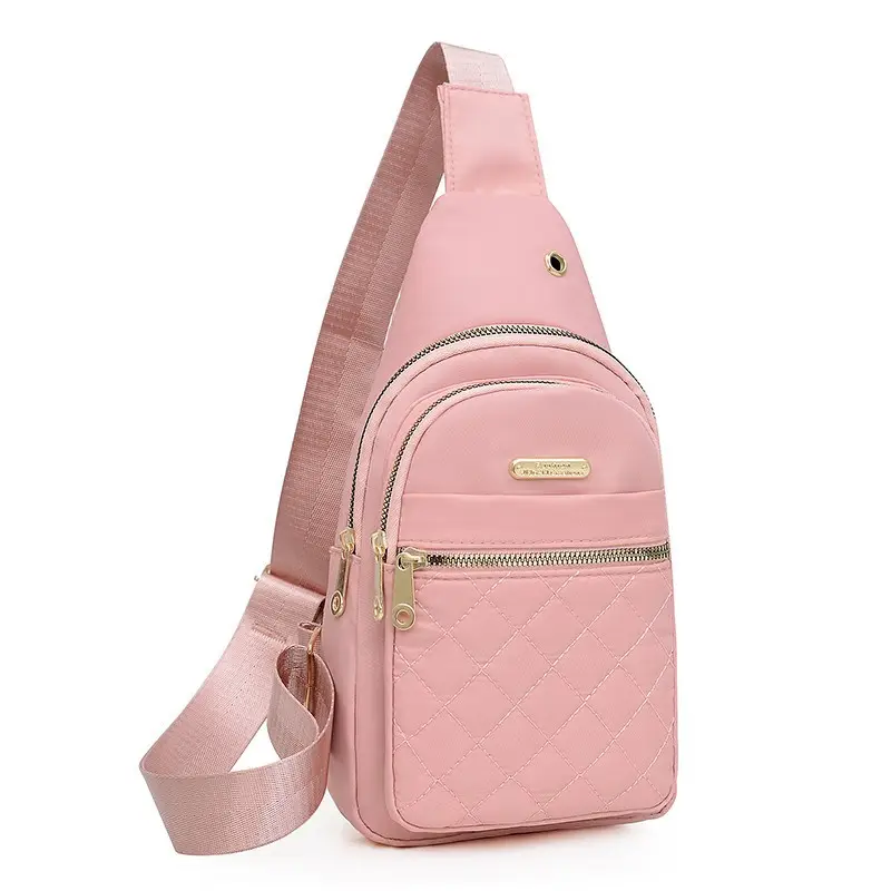 Red Quilted Shoulder Crossbody Bag with Data Holes - Image 10