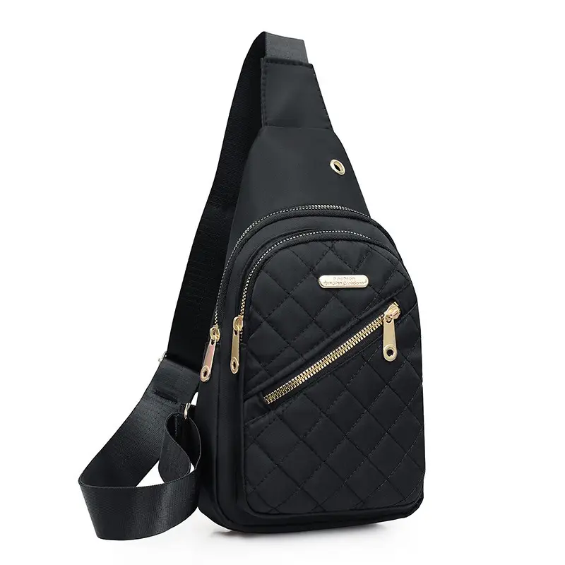 Red Quilted Shoulder Crossbody Bag with Data Holes - Image 13