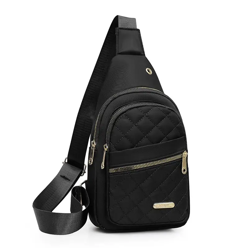 Red Quilted Shoulder Crossbody Bag with Data Holes - Image 18