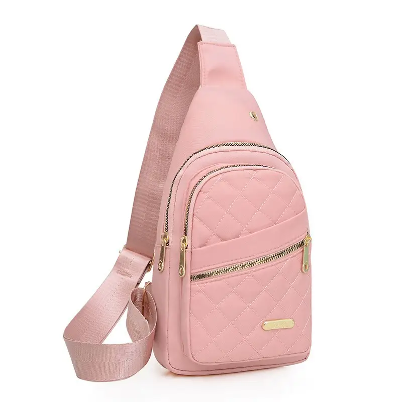 Red Quilted Shoulder Crossbody Bag with Data Holes - Image 19