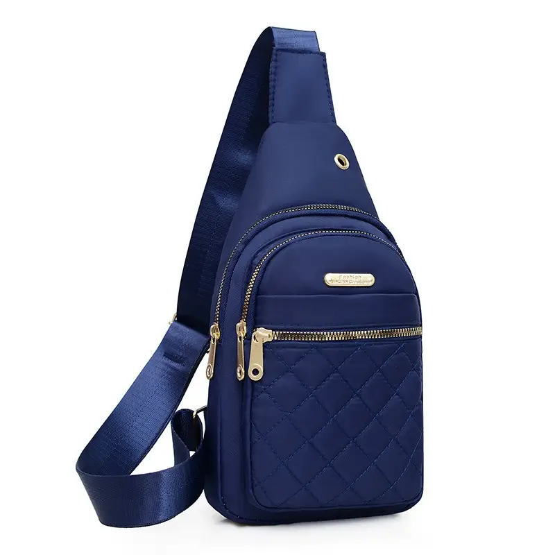Red Quilted Shoulder Crossbody Bag with Data Holes - Image 8