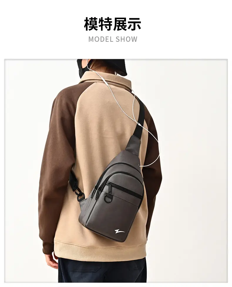 Men's Navy Blue Crossbody Shoulder Bag 2026 — feature 14