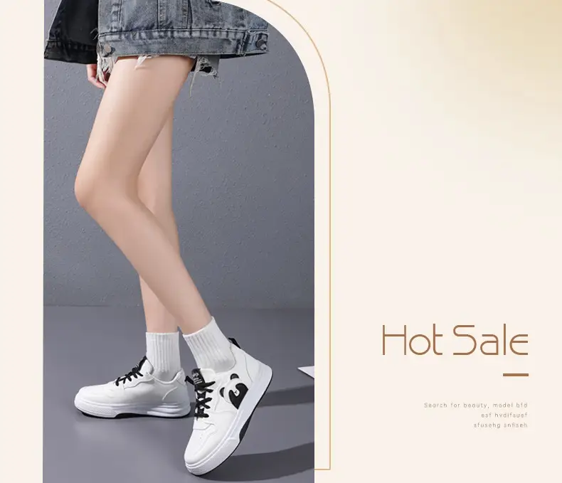 White Sneakers for Women Wholesale Leather Waterproof Casual Women's Shoes Outdoor Cartoon Panda Soft Sole Fashion Flat Sneakers for Women — feature 28
