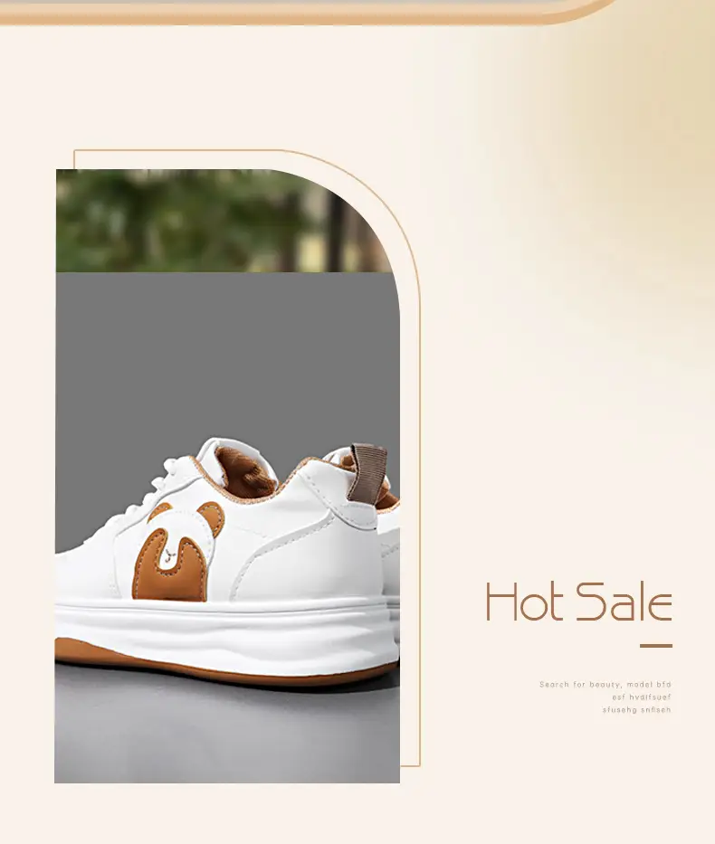 White Sneakers for Women Wholesale Leather Waterproof Casual Women's Shoes Outdoor Cartoon Panda Soft Sole Fashion Flat Sneakers for Women — feature 31