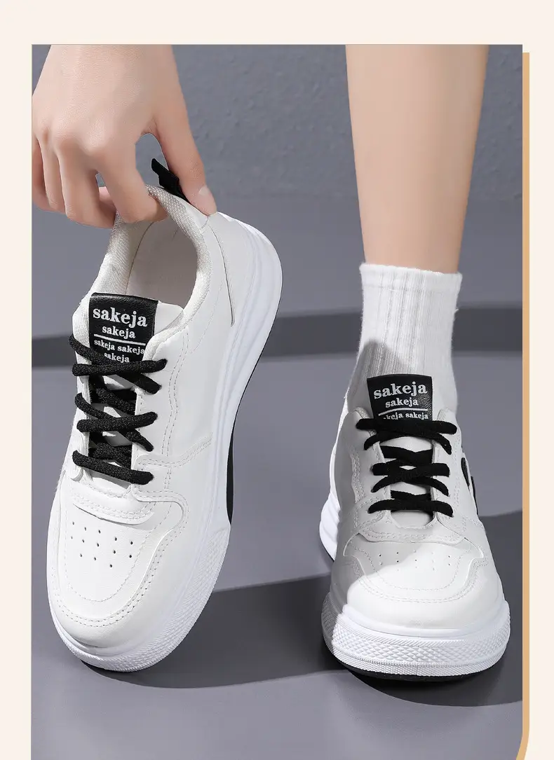 White Sneakers for Women Wholesale Leather Waterproof Casual Women's Shoes Outdoor Cartoon Panda Soft Sole Fashion Flat Sneakers for Women — feature 32