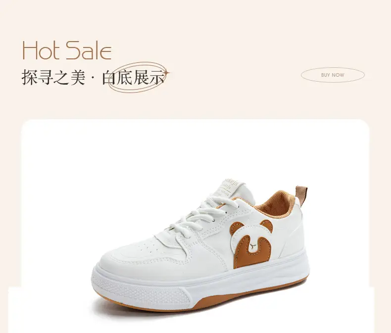 White Sneakers for Women Wholesale Leather Waterproof Casual Women's Shoes Outdoor Cartoon Panda Soft Sole Fashion Flat Sneakers for Women — feature 33