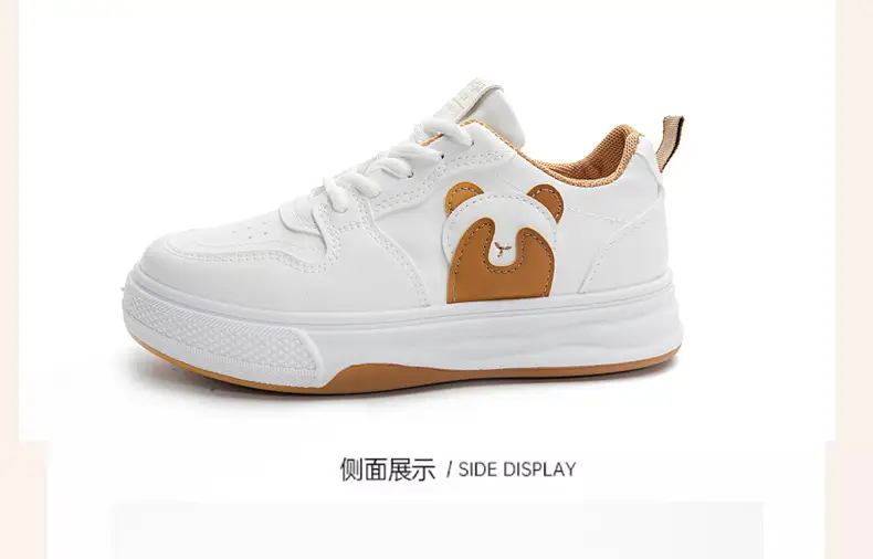 White Sneakers for Women Wholesale Leather Waterproof Casual Women's Shoes Outdoor Cartoon Panda Soft Sole Fashion Flat Sneakers for Women — feature 34