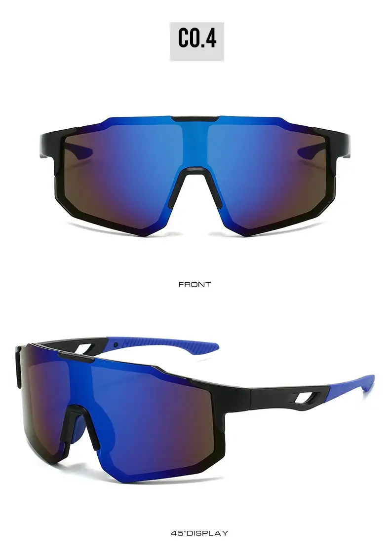 Men Anti-UV Cycling Sunglasses Retro Large Frame Windproof — feature 13