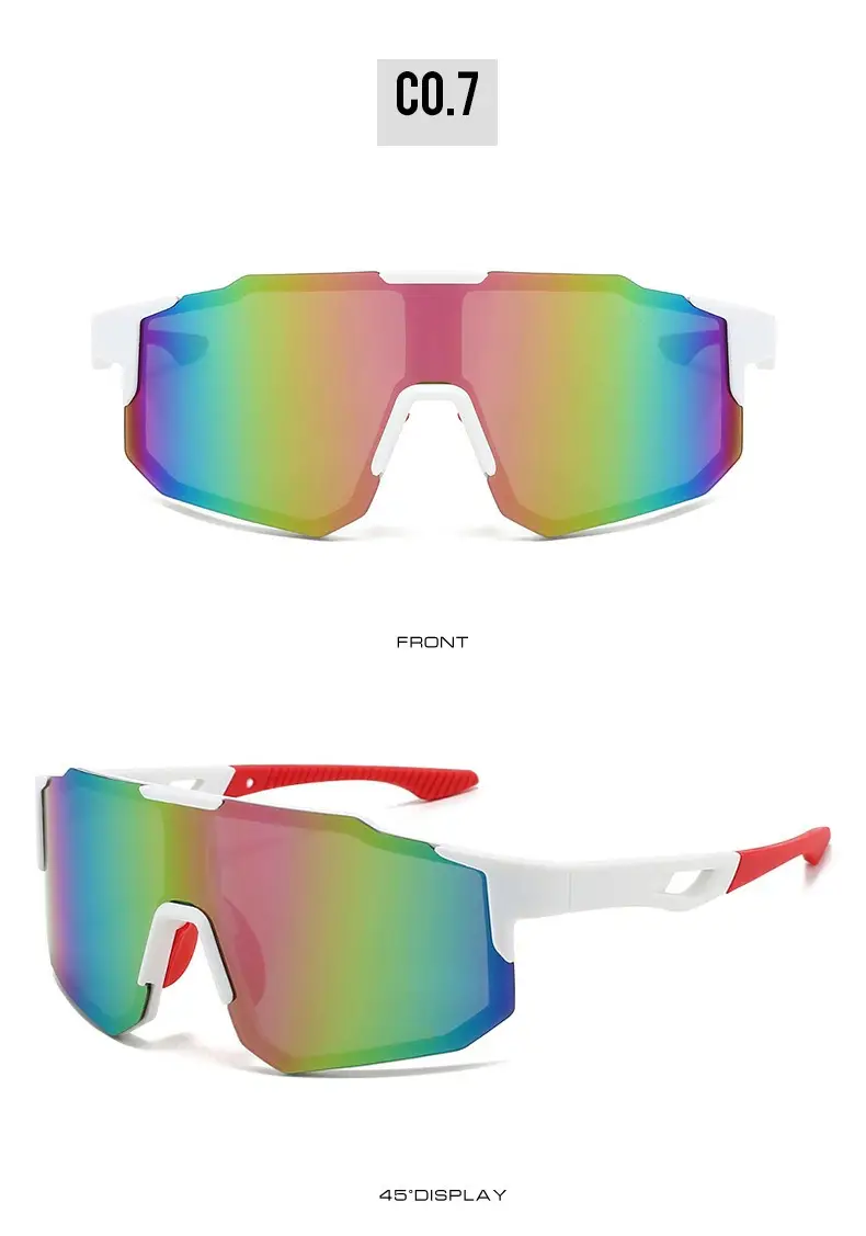 Men Anti-UV Cycling Sunglasses Retro Large Frame Windproof — feature 16