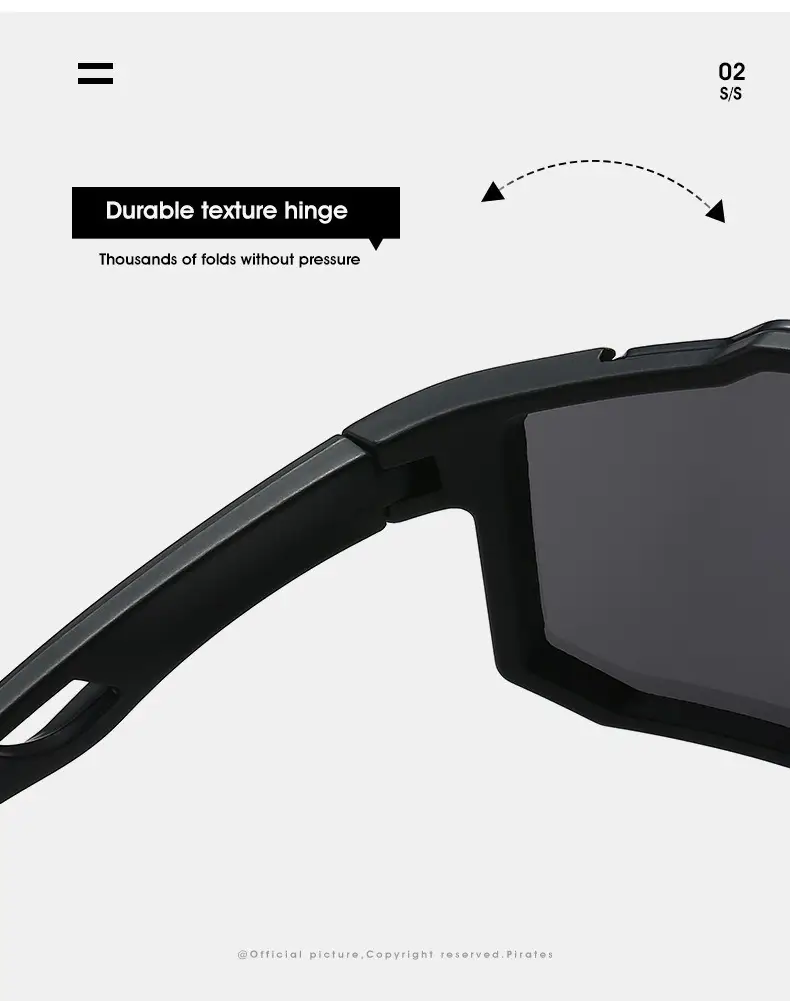 Men Anti-UV Cycling Sunglasses Retro Large Frame Windproof — feature 18