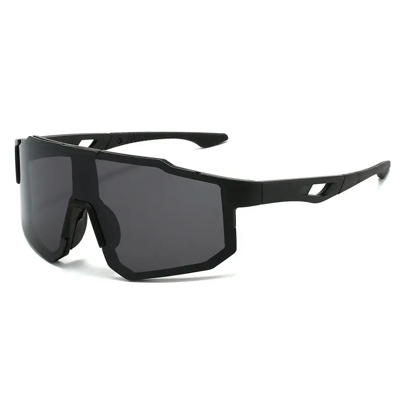 Men Anti-UV Cycling Sunglasses Retro Large Frame Windproof