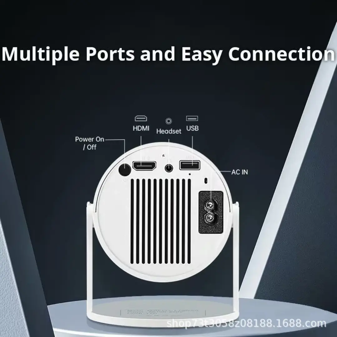 Cross-Border Overseas Version Projector Hy300Miniprojector Wall Projection Portable Barrel Projector Wifi — feature 7