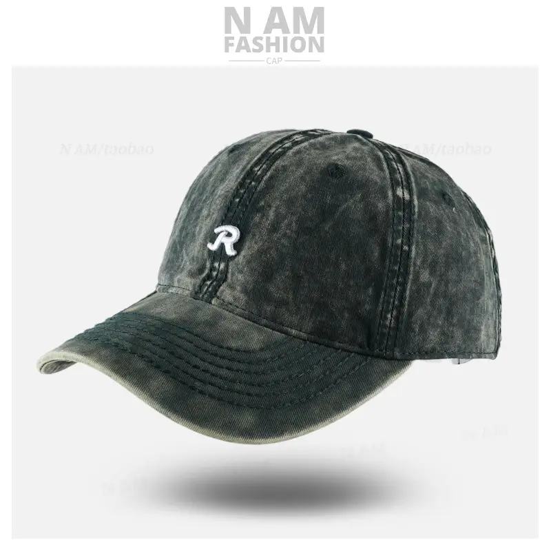 Maroon Vintage R Logo Baseball Cap for Men Women - Image 11