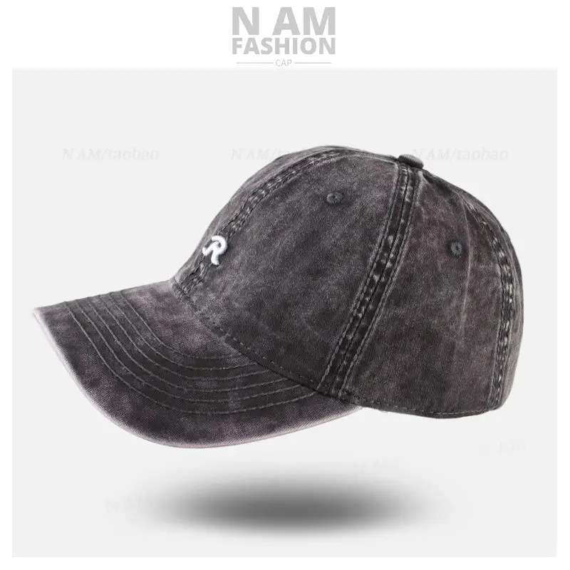 Maroon Vintage R Logo Baseball Cap for Men Women — feature 10