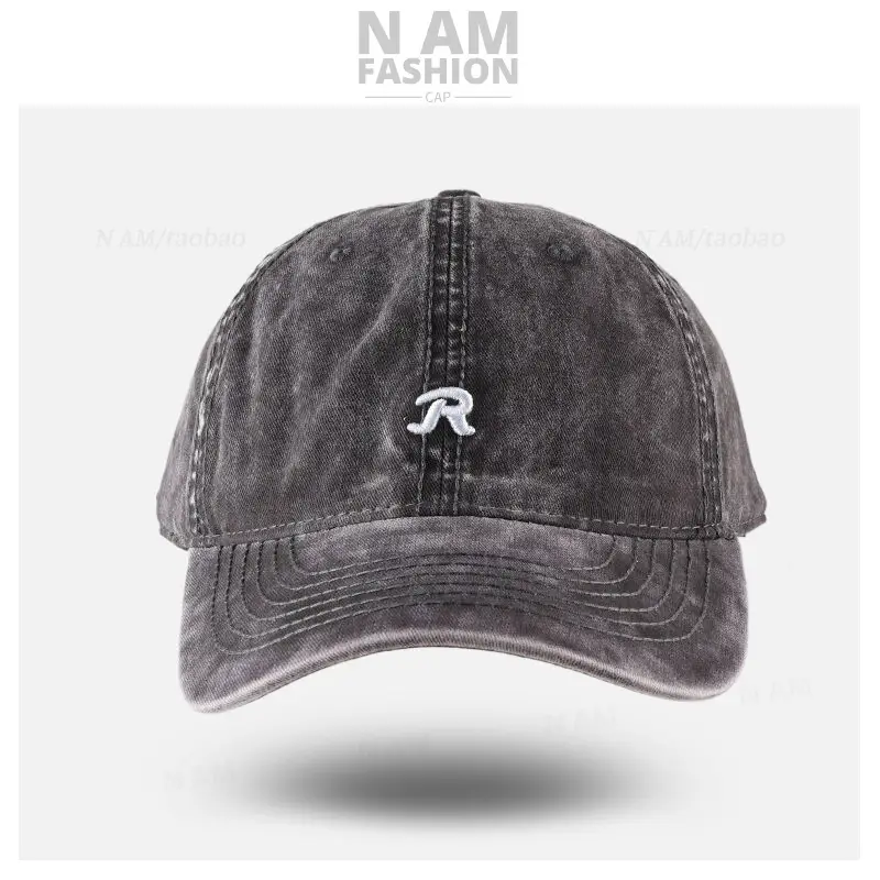 Maroon Vintage R Logo Baseball Cap for Men Women — feature 9