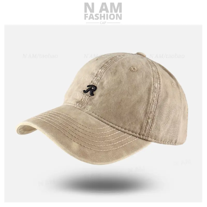 Maroon Vintage R Logo Baseball Cap for Men Women - Image 5