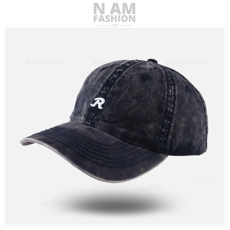 Maroon Vintage R Logo Baseball Cap for Men Women - Image 7