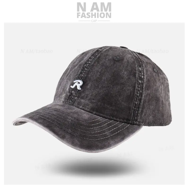 Maroon Vintage R Logo Baseball Cap for Men Women - Image 8