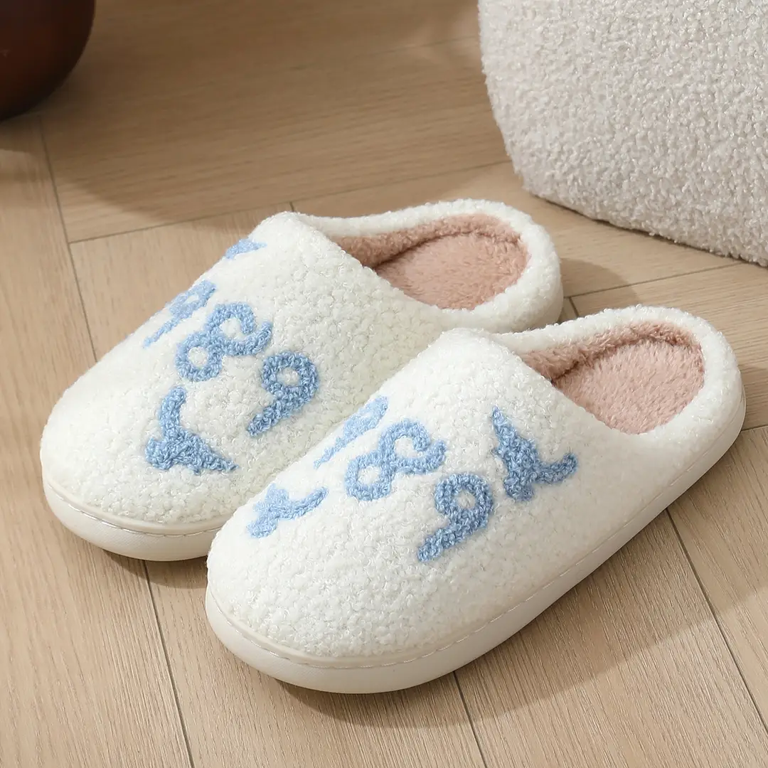 Cross-border New Comfortable Home Warm Winter Seagull Cotton Slippers Couple Men's and Women's Thick Sole Soft Sole Shoes Thick Non-slip