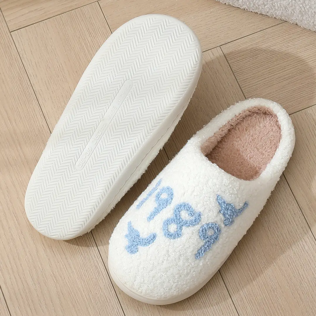Cross-border New Comfortable Home Warm Winter Seagull Cotton Slippers Couple Men's and Women's Thick Sole Soft Sole Shoes Thick Non-slip