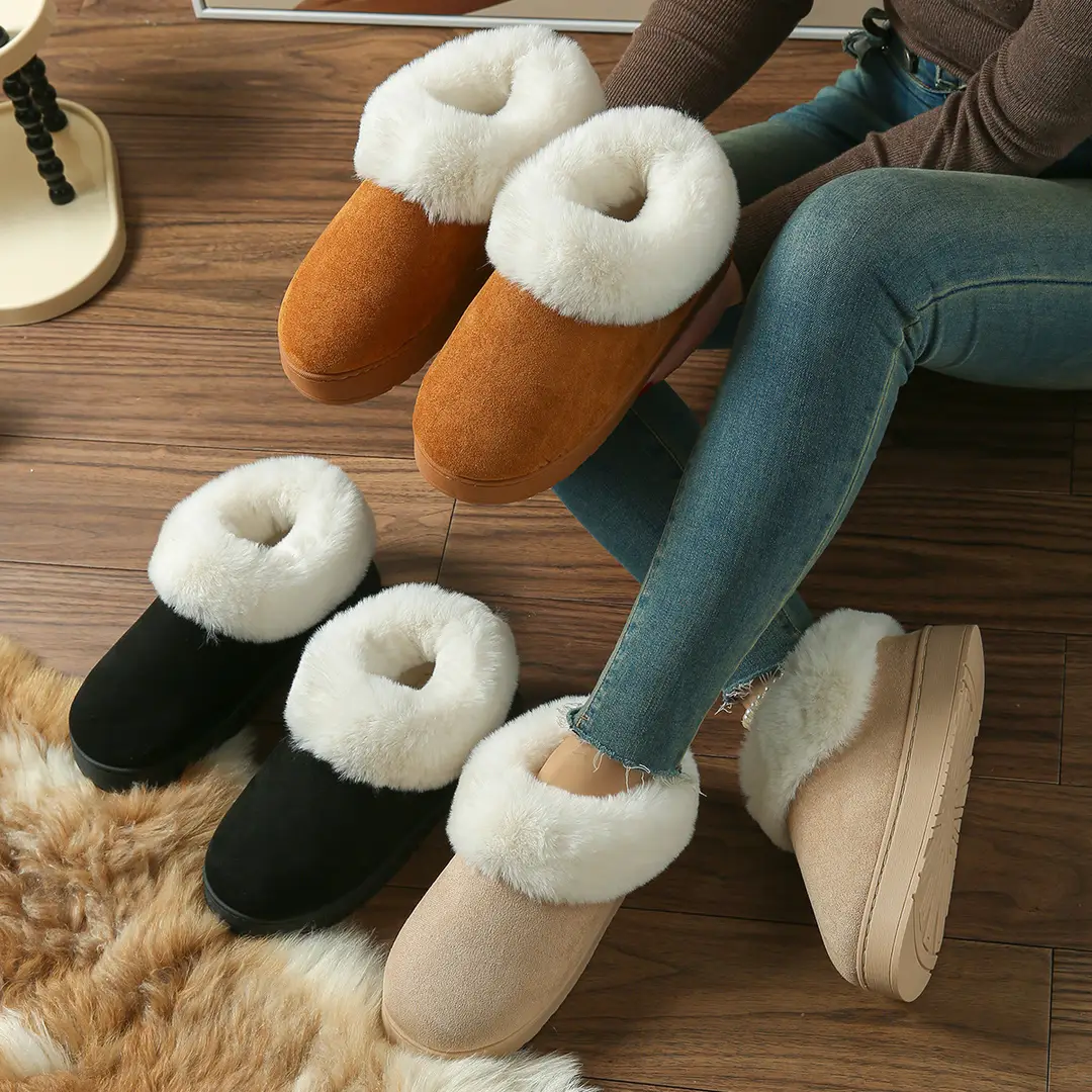 Factory Direct Supply of Shoes, Plush Cotton Shoes in Stock, Men's and Women's Autumn and Winter Cotton Slippers, Small Order Customization, Labeling and Dropshipping - Image 4