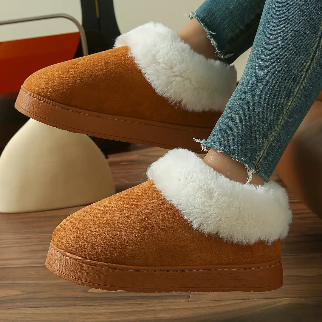 Factory Direct Supply of Shoes, Plush Cotton Shoes in Stock, Men's and Women's Autumn and Winter Cotton Slippers, Small Order Customization, Labeling and Dropshipping — feature 3