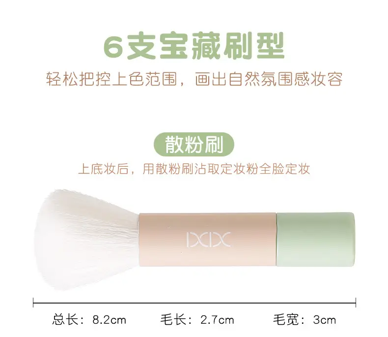 Xixi Macaron 6-Piece Mini Makeup Brush Set — feature 7