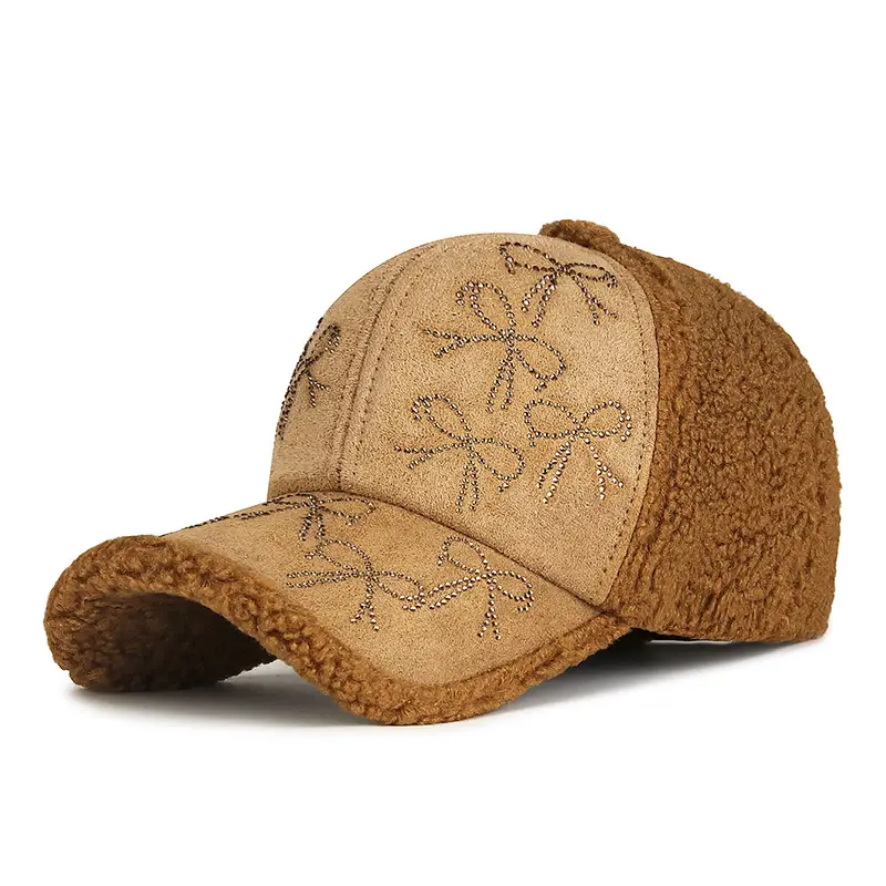 Winter Korean Style Plush Bow Cap for Girls - Image 7