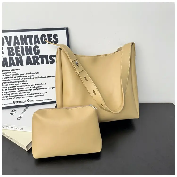 Black Leather Crossbody & Zipper Bag Set for Women — feature 18
