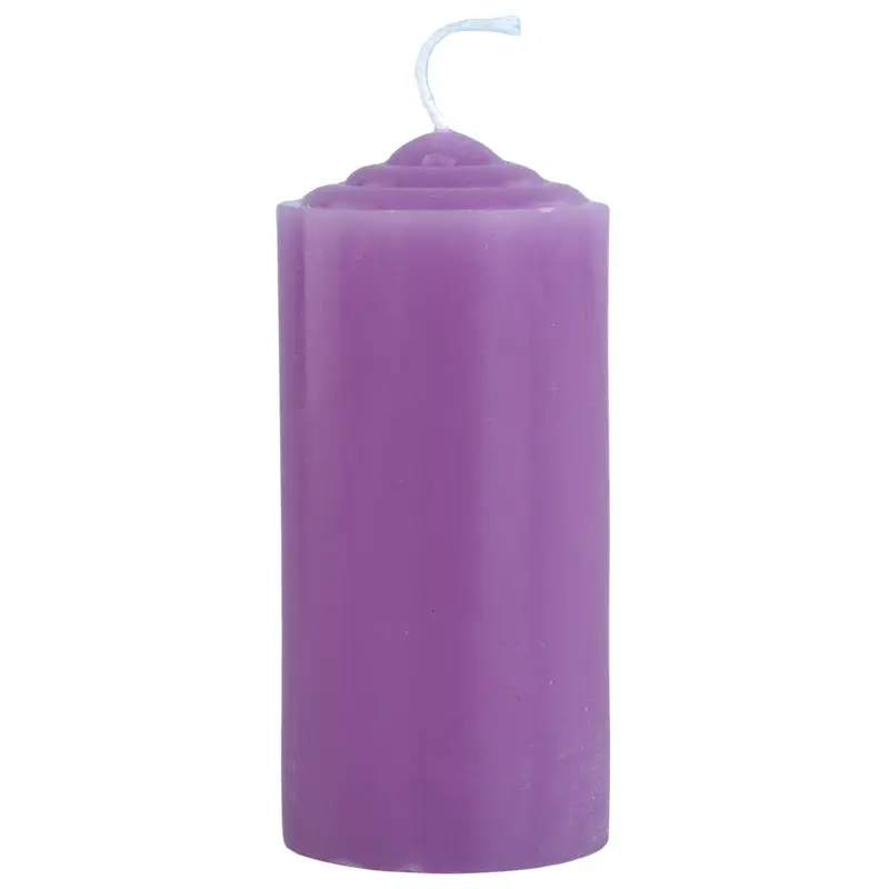Macaron Colorful Chunky Thick Short Small Model Cylindrical Black Unscented Purple Candle Activity Layout Home Lighting